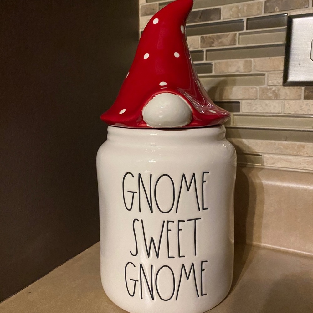 NEW Rae Dunn GNOME SWEET GNOME Canister